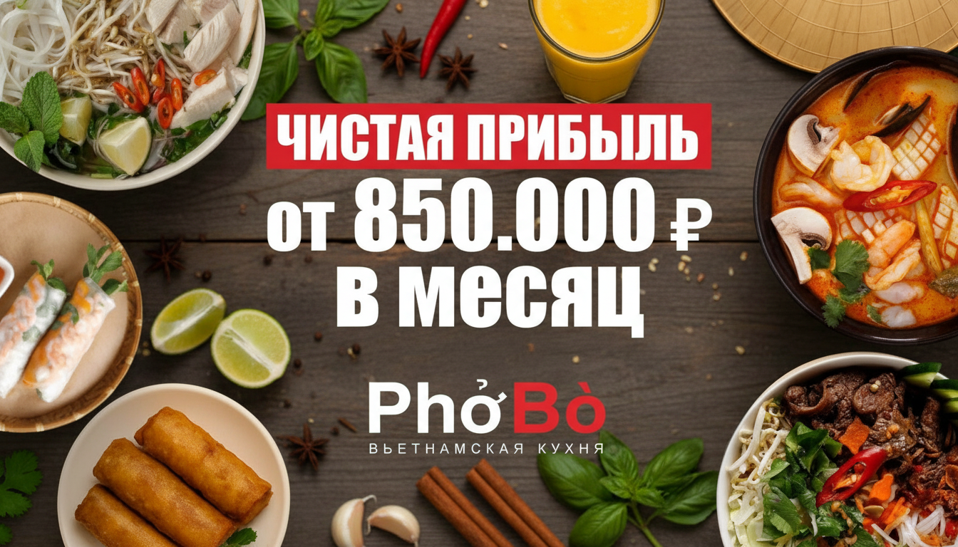 Франшиза кафе вьетнамской кухни PhoBo